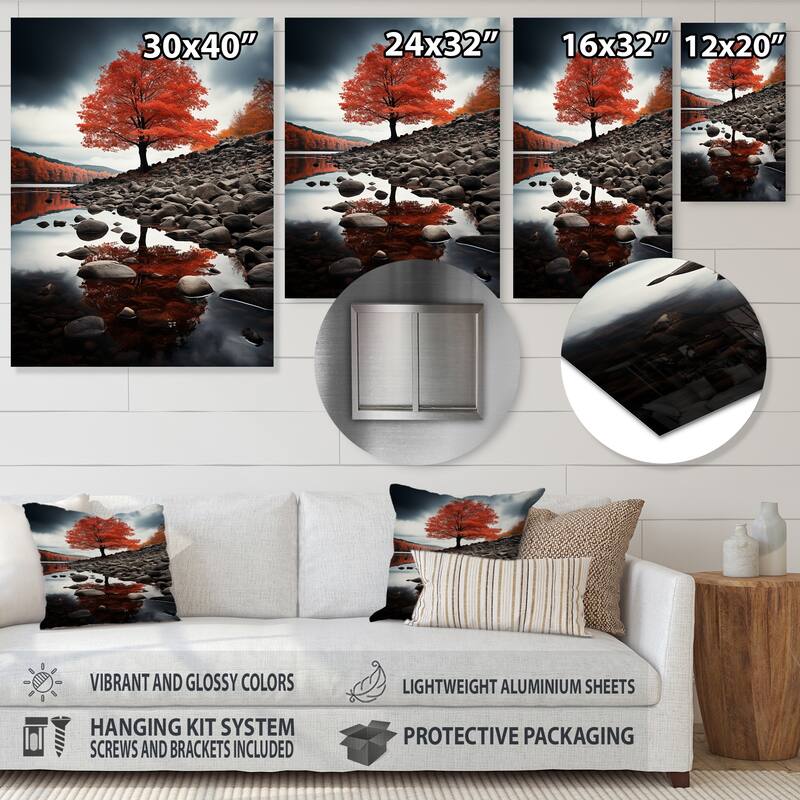 Designart "Canada Autumn Tranquility I" Canada Metal Wall Decor Bed Bath & Beyond 39395841